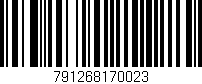 Código de barras (EAN, GTIN, SKU, ISBN): '791268170023'