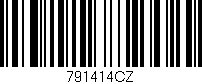 Código de barras (EAN, GTIN, SKU, ISBN): '791414CZ'