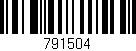 Código de barras (EAN, GTIN, SKU, ISBN): '791504'