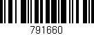 Código de barras (EAN, GTIN, SKU, ISBN): '791660'