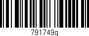 Código de barras (EAN, GTIN, SKU, ISBN): '791749q'