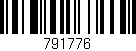 Código de barras (EAN, GTIN, SKU, ISBN): '791776'