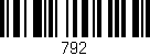 Código de barras (EAN, GTIN, SKU, ISBN): '792'