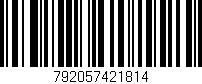 Código de barras (EAN, GTIN, SKU, ISBN): '792057421814'