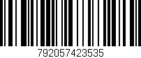 Código de barras (EAN, GTIN, SKU, ISBN): '792057423535'