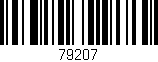 Código de barras (EAN, GTIN, SKU, ISBN): '79207'