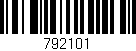 Código de barras (EAN, GTIN, SKU, ISBN): '792101'