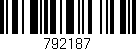 Código de barras (EAN, GTIN, SKU, ISBN): '792187'