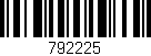 Código de barras (EAN, GTIN, SKU, ISBN): '792225'