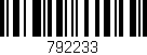 Código de barras (EAN, GTIN, SKU, ISBN): '792233'