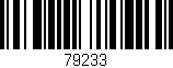 Código de barras (EAN, GTIN, SKU, ISBN): '79233'