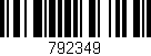 Código de barras (EAN, GTIN, SKU, ISBN): '792349'