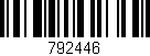 Código de barras (EAN, GTIN, SKU, ISBN): '792446'
