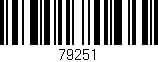 Código de barras (EAN, GTIN, SKU, ISBN): '79251'