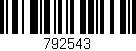 Código de barras (EAN, GTIN, SKU, ISBN): '792543'