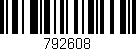 Código de barras (EAN, GTIN, SKU, ISBN): '792608'