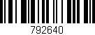 Código de barras (EAN, GTIN, SKU, ISBN): '792640'