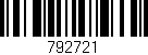Código de barras (EAN, GTIN, SKU, ISBN): '792721'