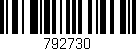Código de barras (EAN, GTIN, SKU, ISBN): '792730'