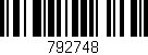 Código de barras (EAN, GTIN, SKU, ISBN): '792748'