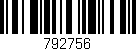Código de barras (EAN, GTIN, SKU, ISBN): '792756'
