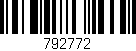 Código de barras (EAN, GTIN, SKU, ISBN): '792772'