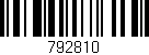 Código de barras (EAN, GTIN, SKU, ISBN): '792810'