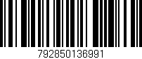 Código de barras (EAN, GTIN, SKU, ISBN): '792850136991'