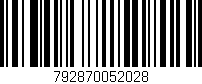 Código de barras (EAN, GTIN, SKU, ISBN): '792870052028'