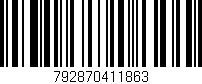 Código de barras (EAN, GTIN, SKU, ISBN): '792870411863'