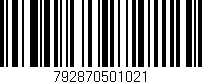 Código de barras (EAN, GTIN, SKU, ISBN): '792870501021'