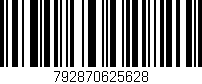 Código de barras (EAN, GTIN, SKU, ISBN): '792870625628'