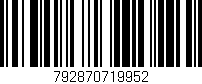 Código de barras (EAN, GTIN, SKU, ISBN): '792870719952'