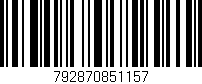 Código de barras (EAN, GTIN, SKU, ISBN): '792870851157'