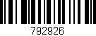 Código de barras (EAN, GTIN, SKU, ISBN): '792926'