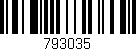 Código de barras (EAN, GTIN, SKU, ISBN): '793035'
