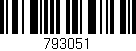Código de barras (EAN, GTIN, SKU, ISBN): '793051'