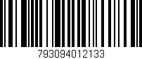 Código de barras (EAN, GTIN, SKU, ISBN): '793094012133'