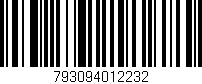 Código de barras (EAN, GTIN, SKU, ISBN): '793094012232'