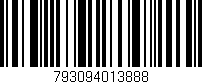 Código de barras (EAN, GTIN, SKU, ISBN): '793094013888'
