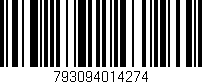 Código de barras (EAN, GTIN, SKU, ISBN): '793094014274'