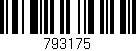 Código de barras (EAN, GTIN, SKU, ISBN): '793175'