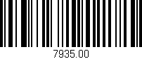 Código de barras (EAN, GTIN, SKU, ISBN): '7935.00'