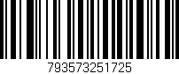 Código de barras (EAN, GTIN, SKU, ISBN): '793573251725'