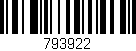 Código de barras (EAN, GTIN, SKU, ISBN): '793922'