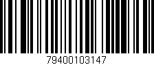Código de barras (EAN, GTIN, SKU, ISBN): '79400103147'