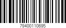 Código de barras (EAN, GTIN, SKU, ISBN): '79400110695'