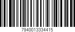 Código de barras (EAN, GTIN, SKU, ISBN): '7940013334415'