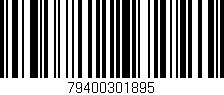 Código de barras (EAN, GTIN, SKU, ISBN): '79400301895'