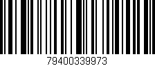 Código de barras (EAN, GTIN, SKU, ISBN): '79400339973'
